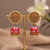 Meenakari Jhumka stylish brass jewelry design