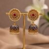 Meenakari Jhumka stylish brass jewelry design