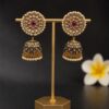 Meenakari Jhumka stylish brass jewelry design