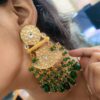 Gold Plated Earring stylish brass jewelry design