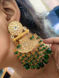 Gold Plated Earring stylish brass jewelry design
