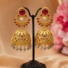 Gold Plated Jhumka Earring stylish brass jewelry design