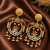 Gold Plated Parrot Earring stylish brass jewelry design