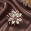 Floral AD Ring stylish brass jewelry design