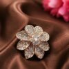 Floral Ring stylish brass jewelry design