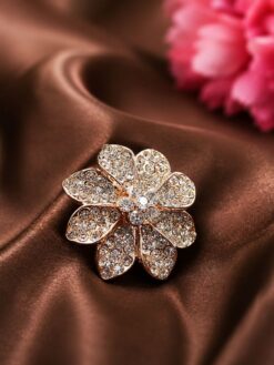 Floral Ring stylish brass jewelry design