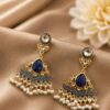 Meenakari Earring stylish brass jewelry design