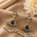 Meenakari Earring Gorgeous Traditional Design for Elegant Style - Blue