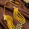Kundan Meenakari Necklace stylish brass jewelry design