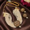 Kundan Meenakari Earring stylish brass jewelry design