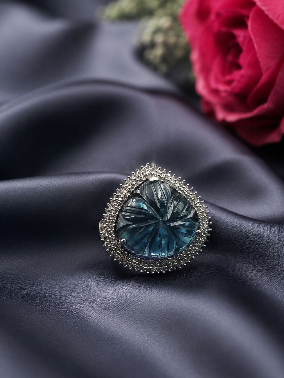 AD Ring Gorgeous Premium Traditional Jewelry for Beautiful Elegant Style 8 AD Ring stylish brass jewelry design