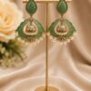 Kundan Meenakari Jhumka stylish brass jewelry design