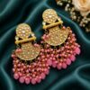Gold Plated Earring Stylish Design for Gorgeous Beads And Pearl Work Detailing 6 Gold Plated Earring stylish brass jewelry design