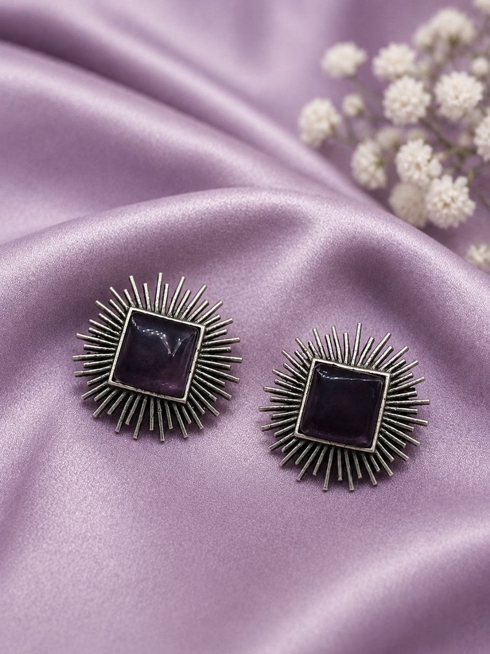Monalisa Stone Stud Earring Elegant Minimal Design for Beautiful Style 8 Stud Earring stylish brass jewelry design