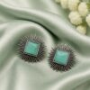 Monalisa Stone Stud Earring Elegant Minimal Design for Beautiful Style 18 Stud Earring stylish brass jewelry design