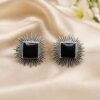 Monalisa Stone Stud Earring Elegant Minimal Design for Beautiful Style 19 Stud Earring stylish brass jewelry design