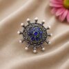 Designer Floral Art Ring stylish brass jewelry design
