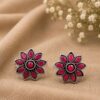 Floral Art Toe Ring stylish brass jewelry design