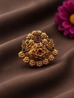 Stylish Flower Ring stylish brass jewelry design