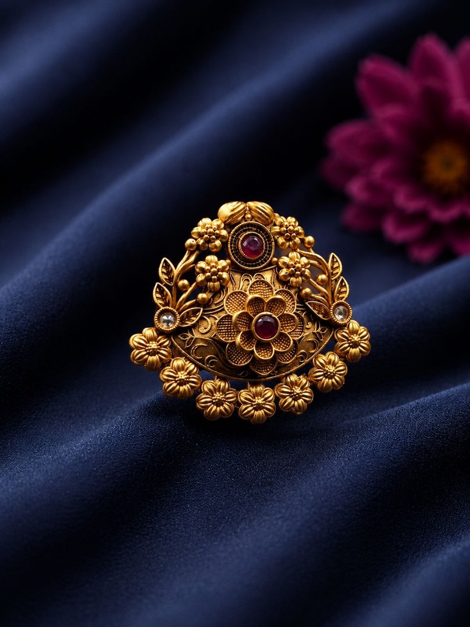 Stylish Flower Ring Elegant Design for Charming Look 2 Stylish Flower Ring stylish brass jewelry design