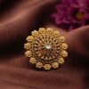 Designer Flower Ring Exquisite Design for Everyday Fashion Wear 4 Designer Flower Ring stylish brass jewelry design