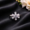 Floral AD Ring stylish brass jewelry design