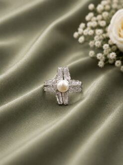 Designer AD Ring stylish brass jewelry design