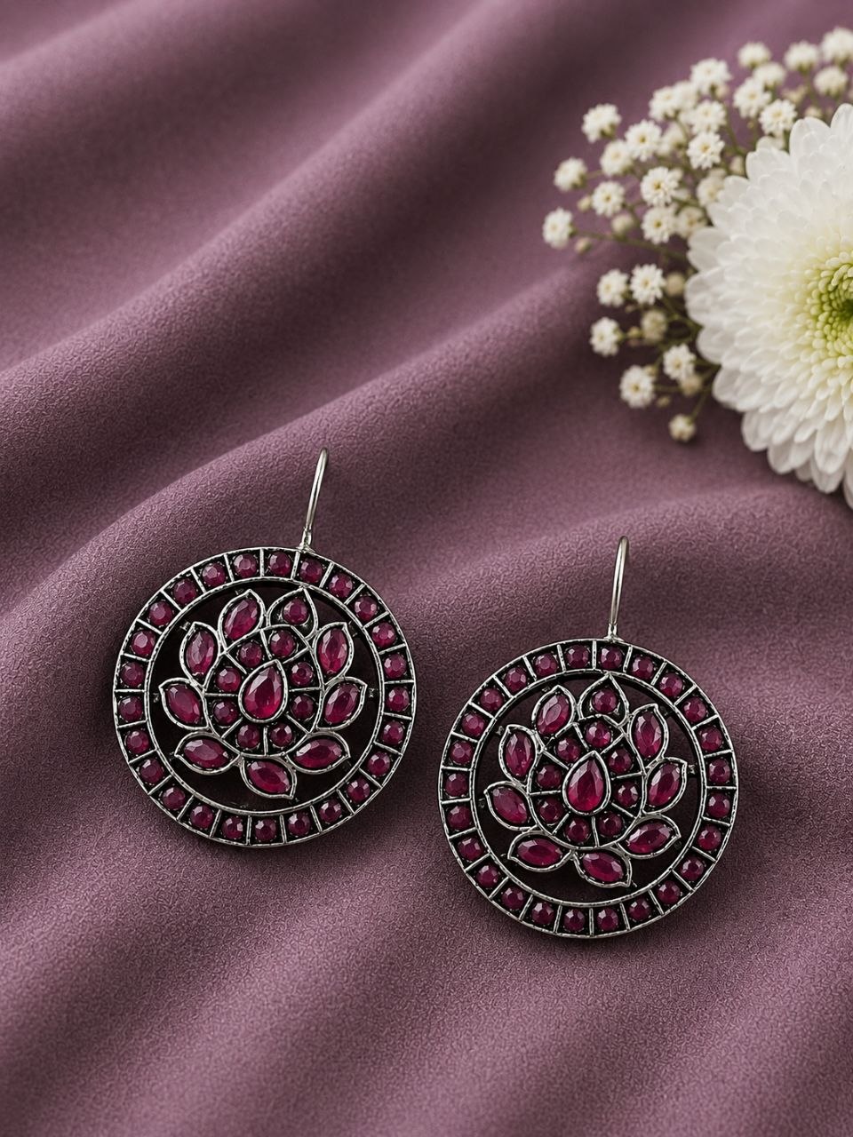 Round Hook Earring Charming Design for Everyday Fashion Wear 2 Round Hook Earring stylish brass jewelry design