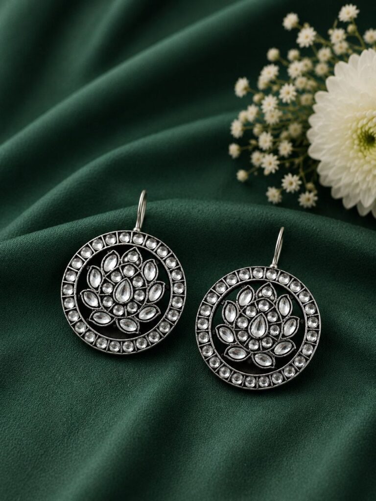 Round Hook Earring Charming Design for Everyday Fashion Wear