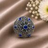 Silver Floral Ring stylish brass jewelry design