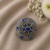 Silver Floral Ring Elegant Design for Beautiful Traditional Look 3 Silver Floral Ring stylish brass jewelry design