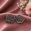 Rose Stud Earring Gorgeous Design for Everyday Wear 5 Rose Stud Earring stylish brass jewelry design