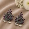 Silver Earring stylish brass jewelry design