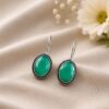 Silver Hook Earring stylish brass jewelry design