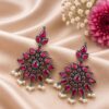 Silver Earring stylish brass jewelry design