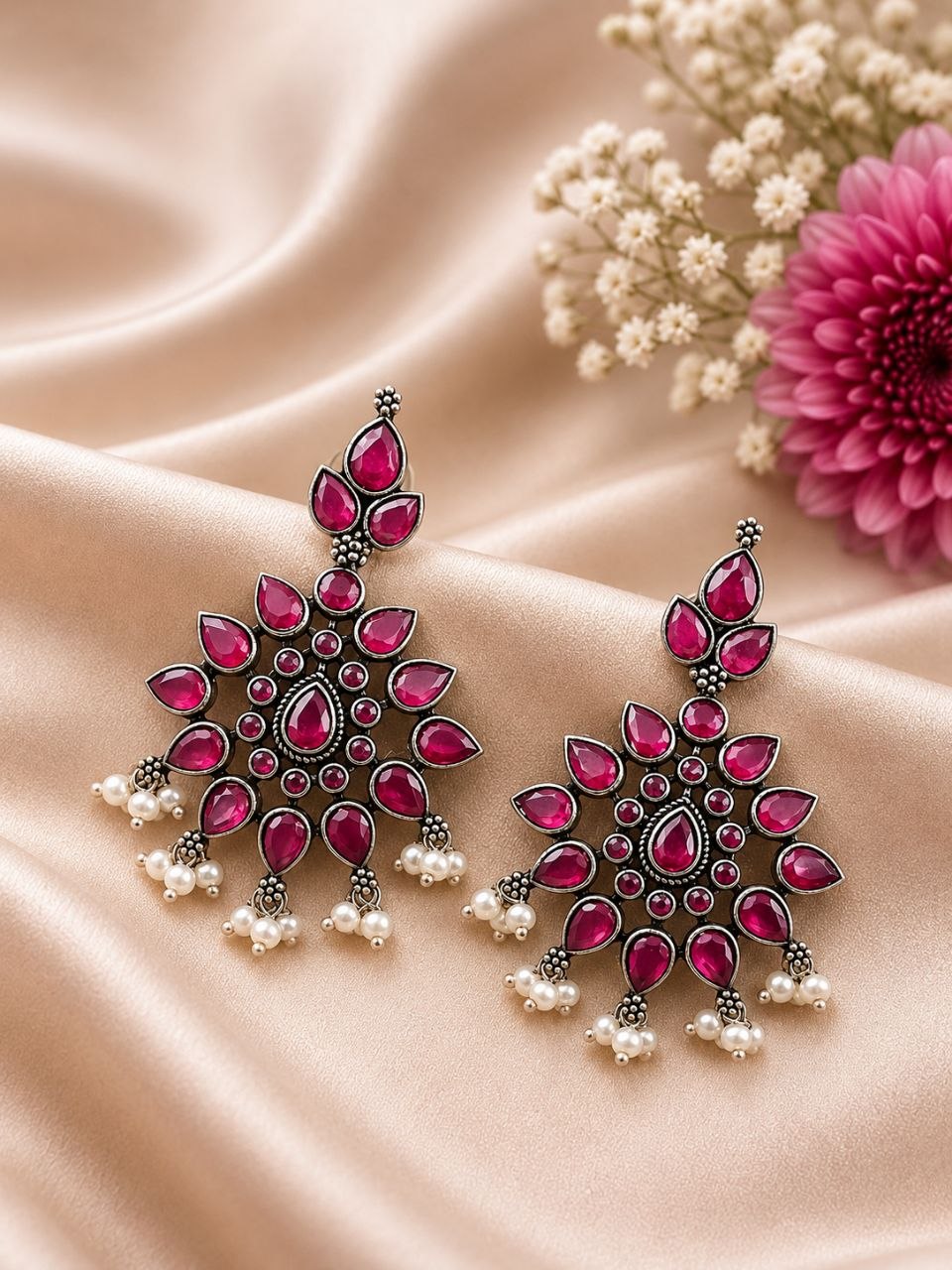 Silver Earring Unique Design for Stylish Look 1 Silver Earring stylish brass jewelry design