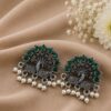 Peacock Stud Earring stylish brass jewelry design