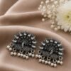 Peacock Stud Earring stylish brass jewelry design
