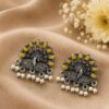 Peacock Stud Earring stylish brass jewelry design