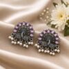 Peacock Stud Earring stylish brass jewelry design
