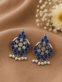 Floral Design Earring stylish brass jewelry design