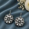 Floral Hook Earring stylish brass jewelry design