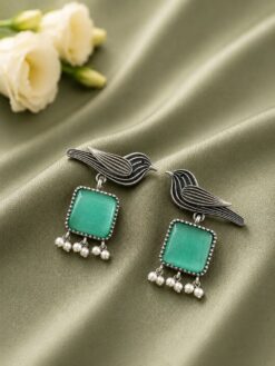 Beautiful Parrot Earring stylish brass jewelry design