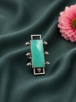 Silver Ring stylish brass jewelry design