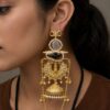 Gold Plated Kashmiri Earring stylish brass jewelry design