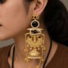 Gold Plated Kashmiri Earring stylish brass jewelry design
