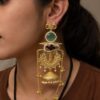 Gold Plated Kashmiri Earring stylish brass jewelry design