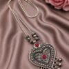 Unique Heart Necklace stylish brass jewelry design