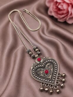 Unique Heart Necklace stylish brass jewelry design