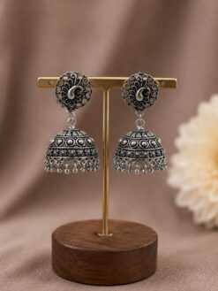 Silver Jhumka Earring stylish brass jewelry design